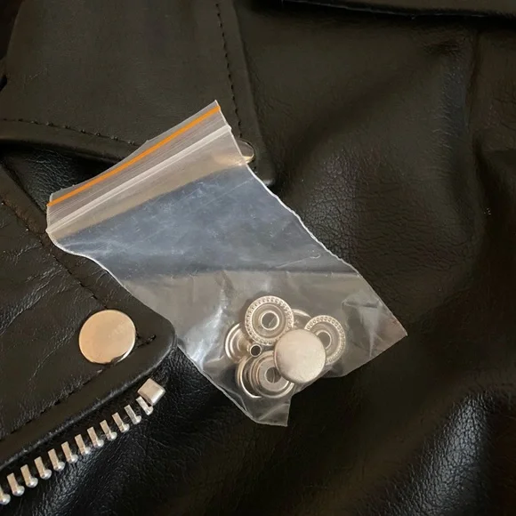 Leather Motorcycle 🏍 😎jacket size 52 - Picture 3 of 9